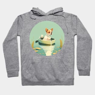 Dog and lake Hoodie